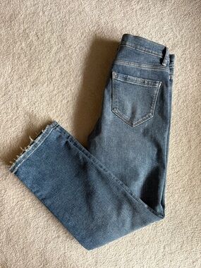 Kensie Light Blue High-Rise Straight Ankle Jeans - The Ella Minimalist 90s style